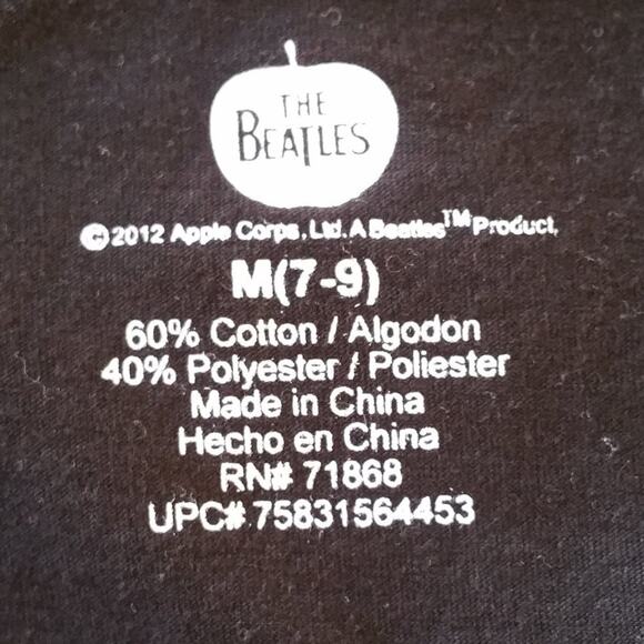 The Beatles Abbey Road Black White Long Sleeve Band Tee M - Picture 6 of 6
